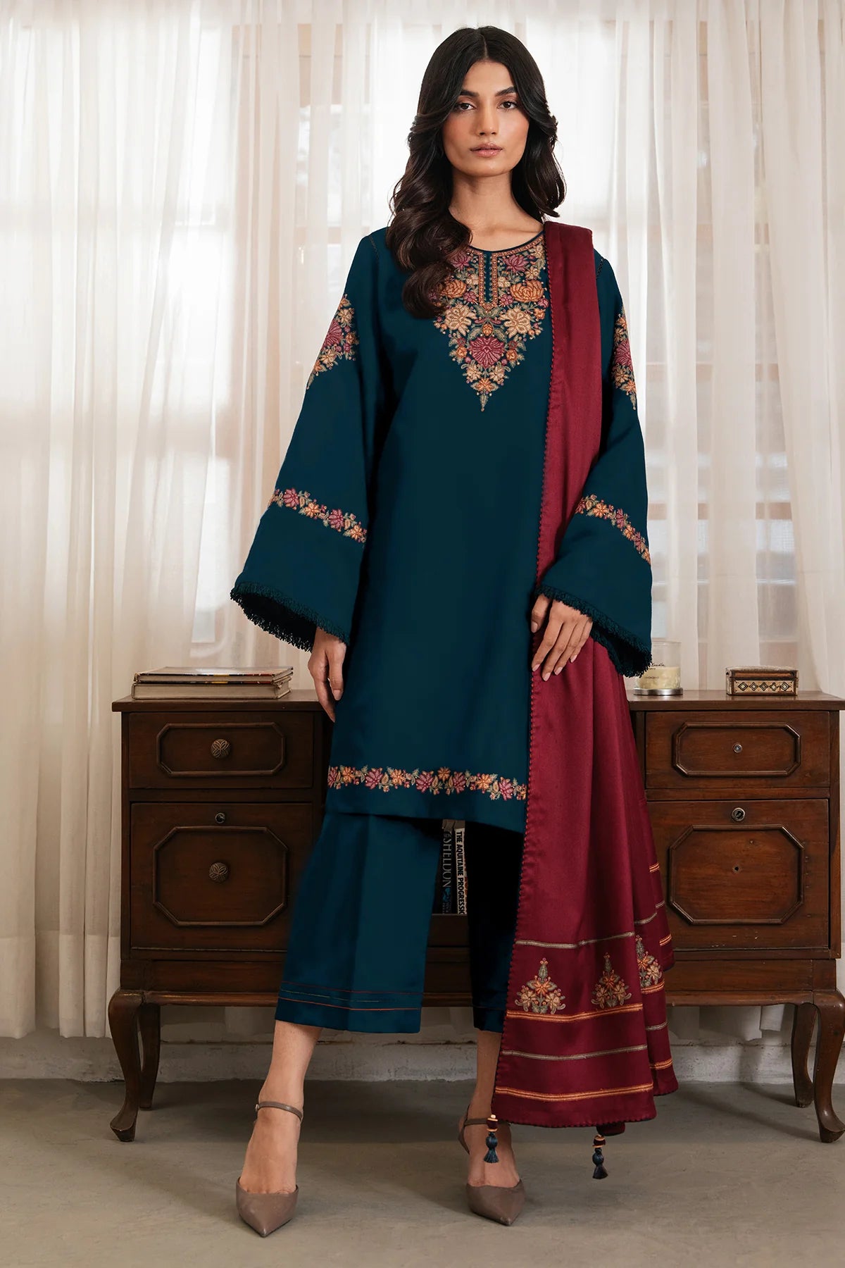 Dhanak Embroidered 3 PCS