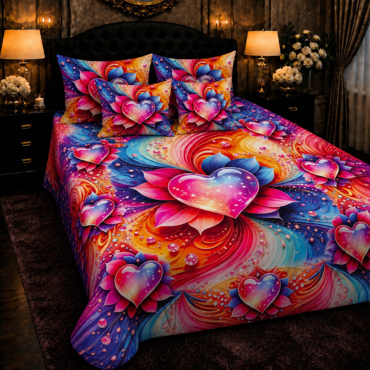 BEDIOR 5D Digital Bed Sheet Set #59 | Rs. 3,150 | Delivery Rs. 250
