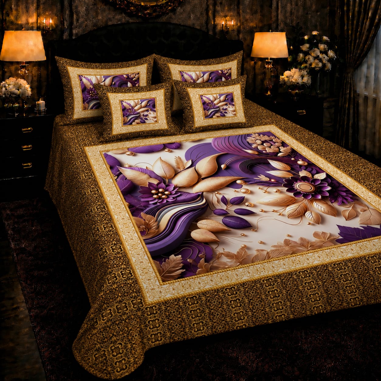 BEDIOR 5D Digital Bed Sheet Set #51 | Rs. 3,150 | Delivery Rs. 250