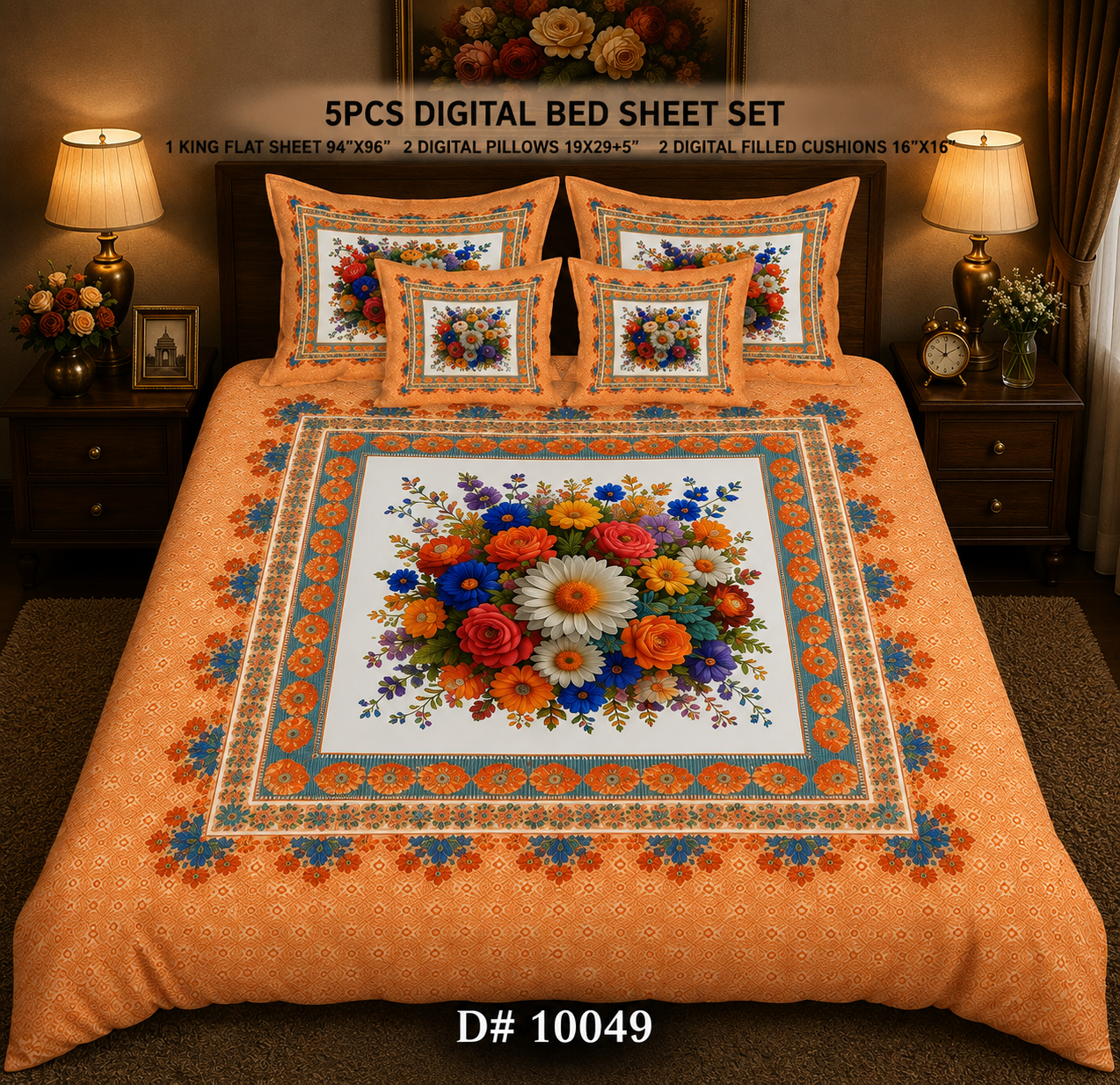 BEDIOR 5D Digital Bed Sheet Set #04 | Rs. 3,150 | Delivery Rs. 250