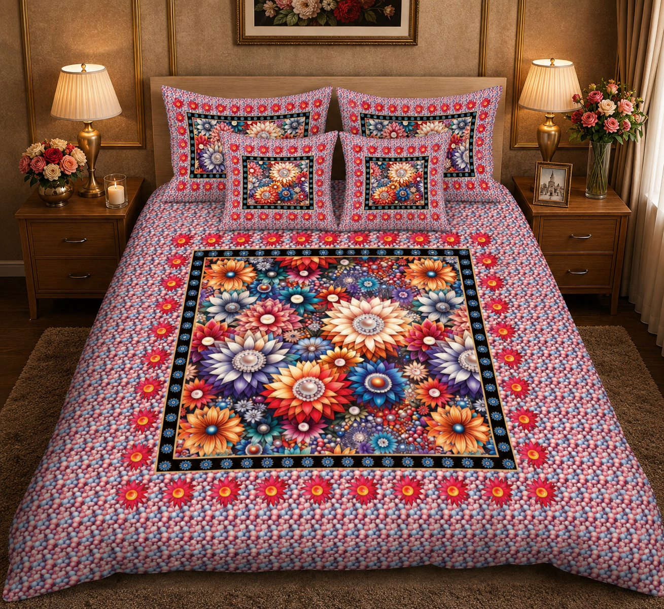 BEDIOR 5D Digital Bed Sheet Set #01 | Rs. 3,150 | Delivery Rs. 250