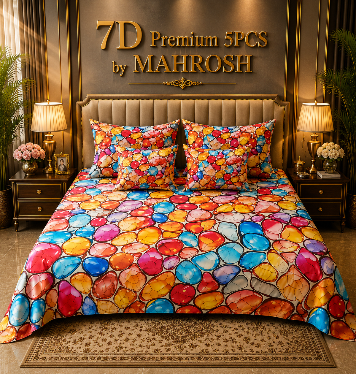 Bedior 126 Premium 5 Pieces Bedsheet Set