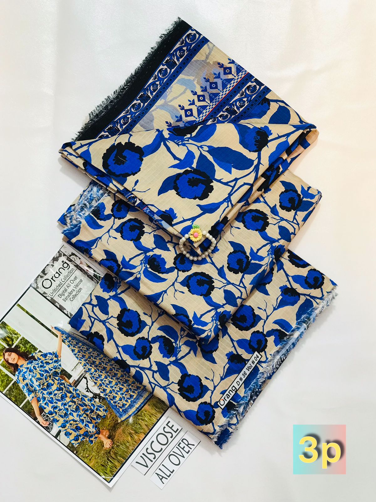 ORANG PRINTED VISCOSE 3 PCS