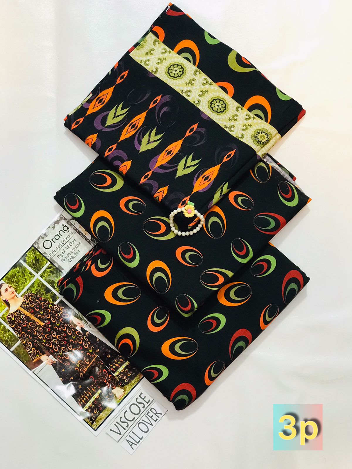 ORANG PRINTED VISCOUSE 3 PCS