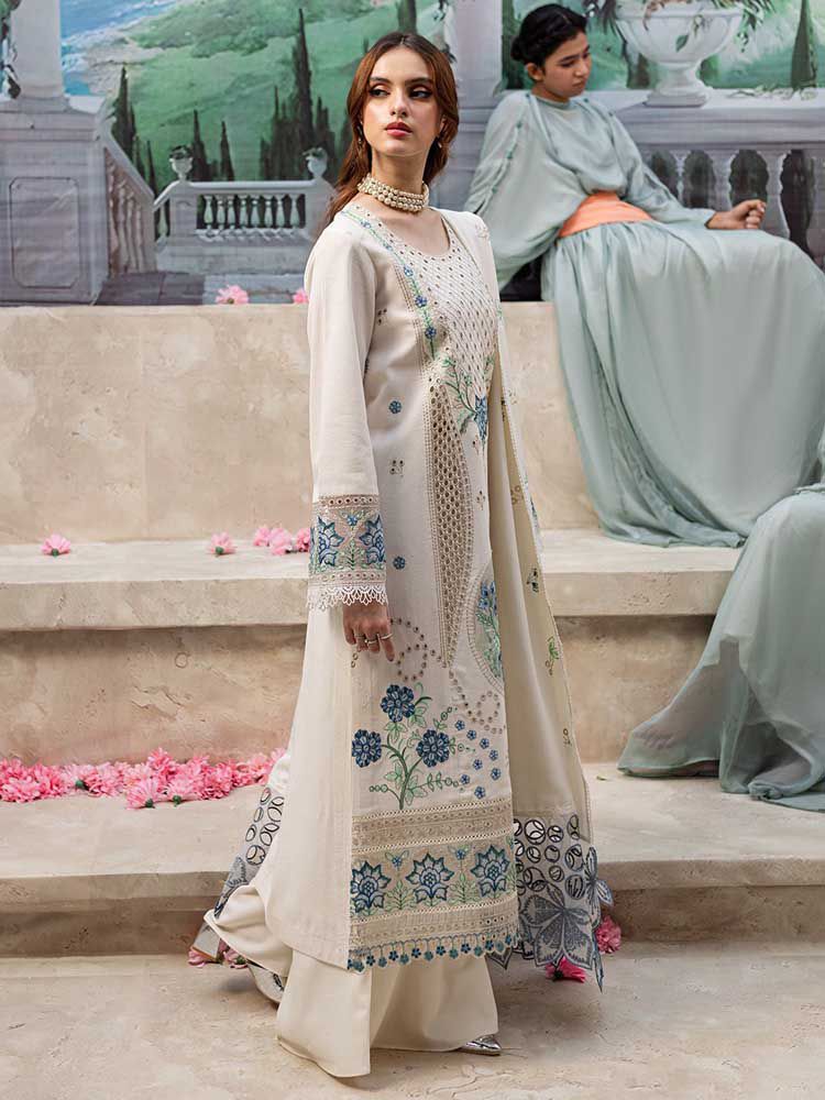 SANASAFINAZ Dhanak Embroidered 3 PCS