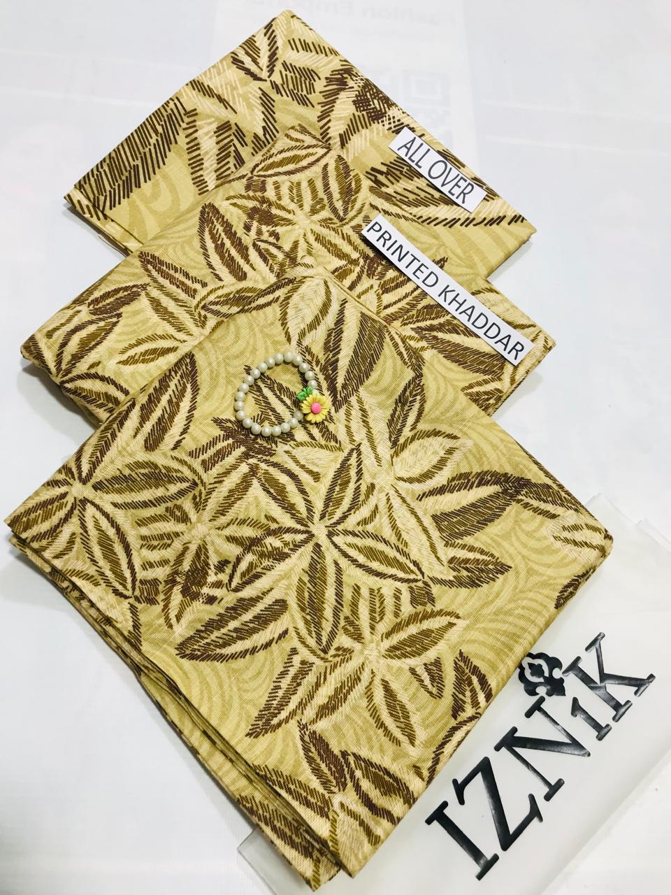 IZNIK KHADDAR PRINTED 3 PCS
