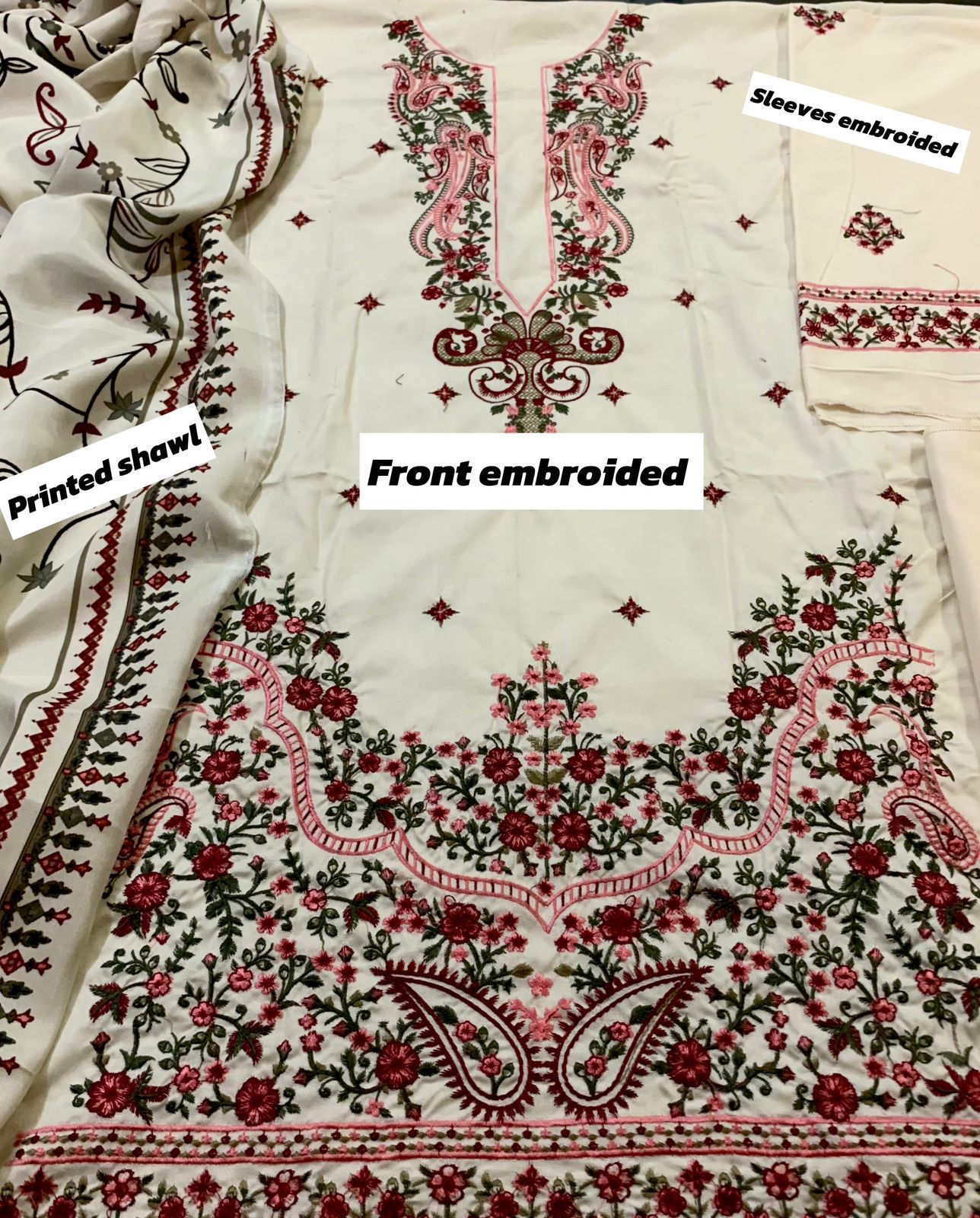 Asim Jofa Dhanak Embroidered 3 PCS