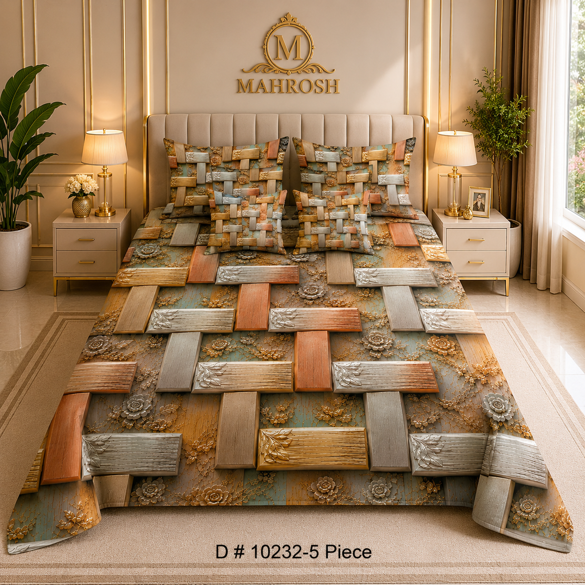 # BEDIOR 5D Digital Bed Sheet Set #05 | Rs. 3,950 | Free Delivery