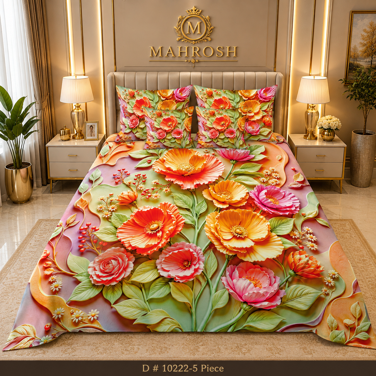 # BEDIOR 5D Digital Bed Sheet Set #14 | Rs.Rs. 3,950 | Free Delivery