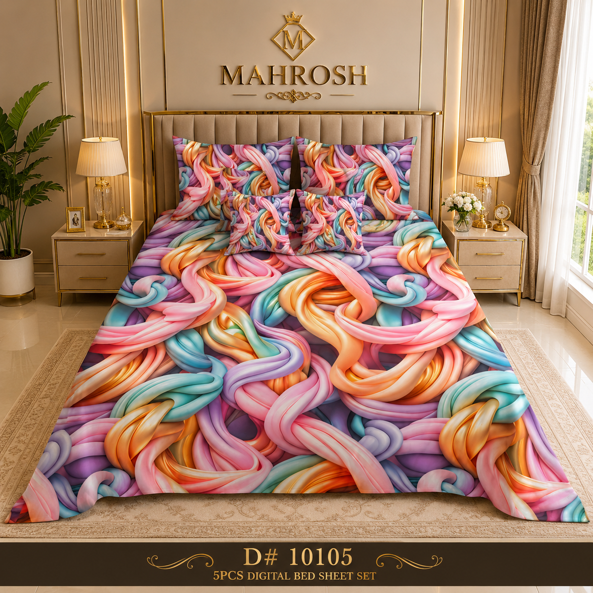 # BEDIOR 5D Digital Bed Sheet Set #24 | Rs. 3,950 | Free Delivery