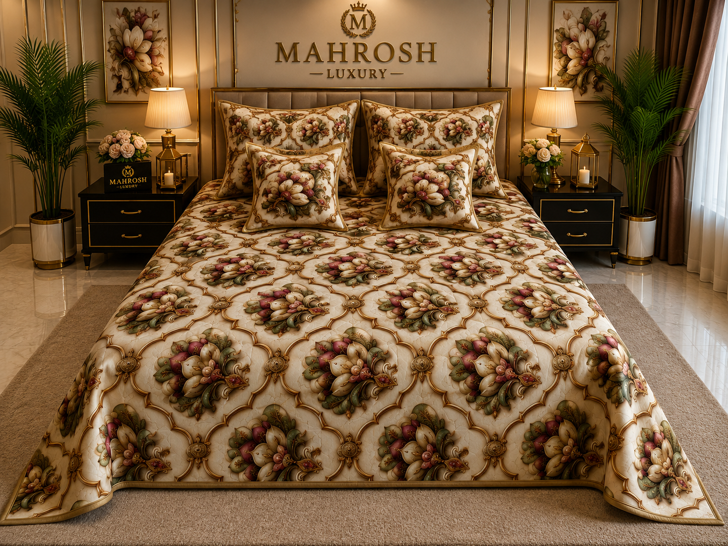 BEDIOR 5D Digital Bed Sheet Set #104 | Rs. 3,250 | Delivery Rs. 350