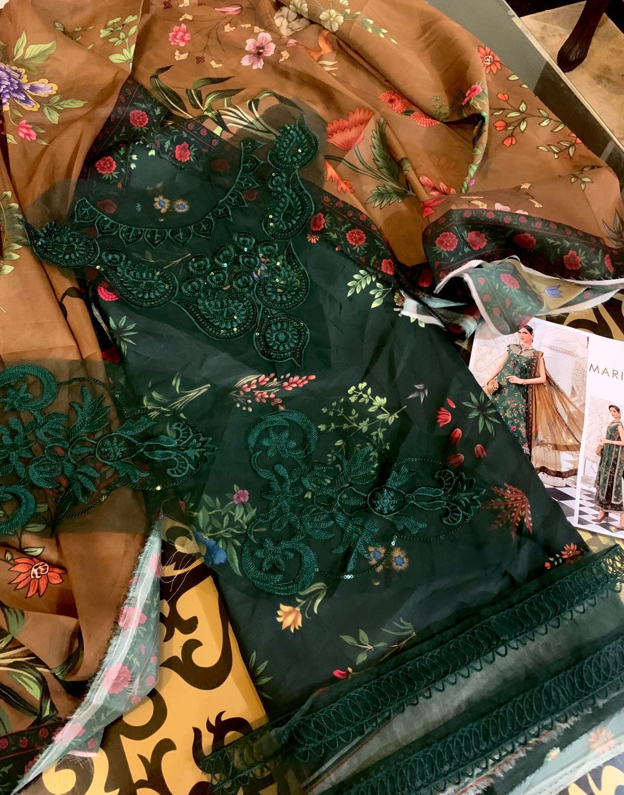 Maria B Silk Printed 3 pcs