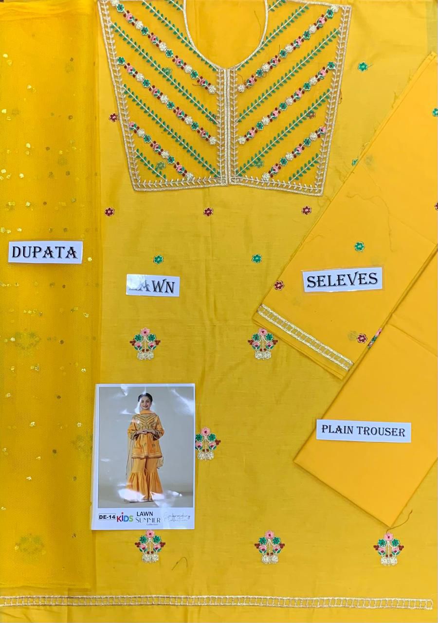 Kids Lawn Eid Special 3 pcs