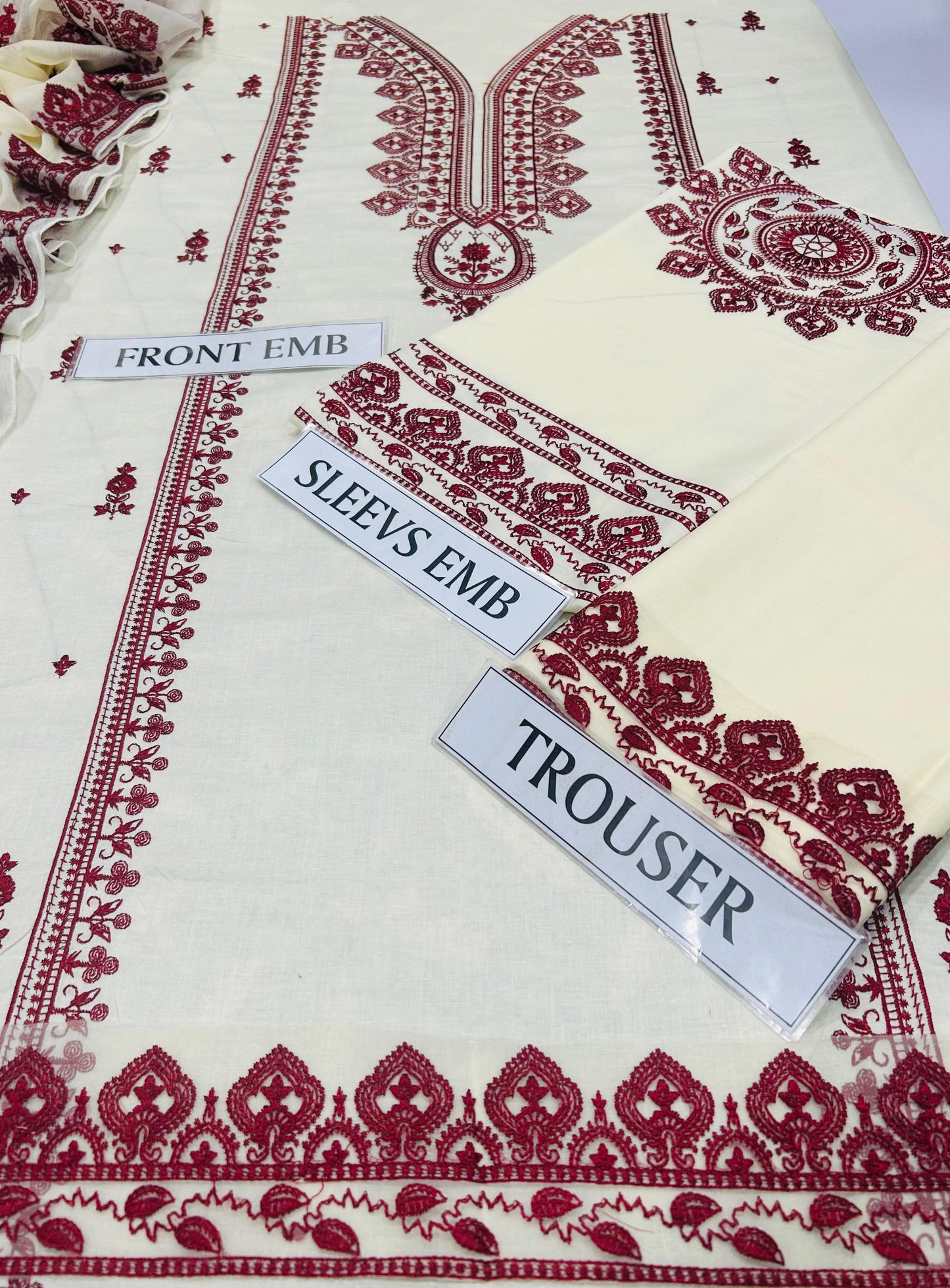 ANEELA's Lawn Embroidered 3 pcs