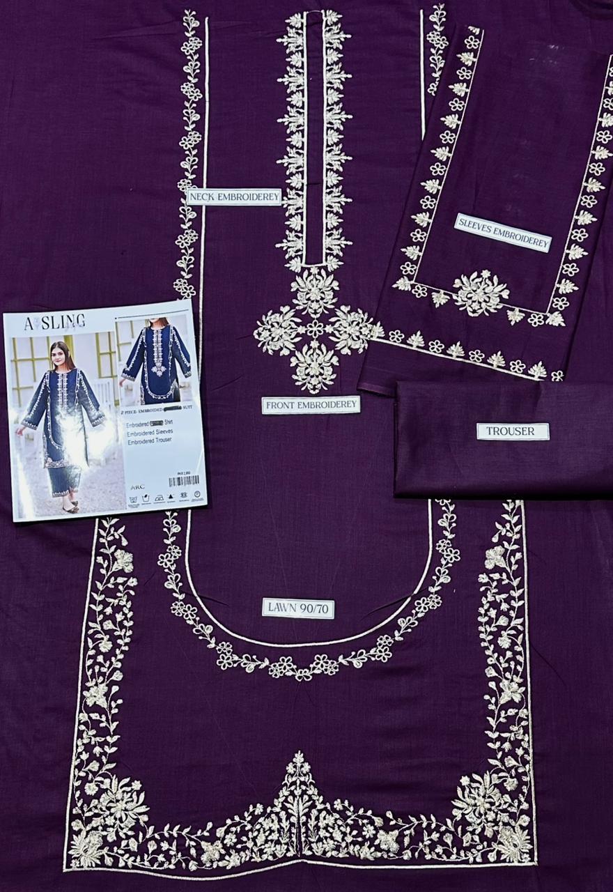 Aisling Lawn Embroidered 2 PCS