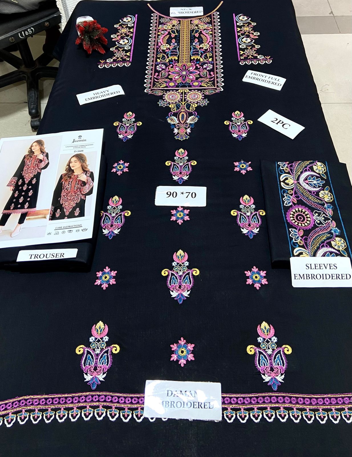 JAZMIN Lawn embroidered 2 pcs