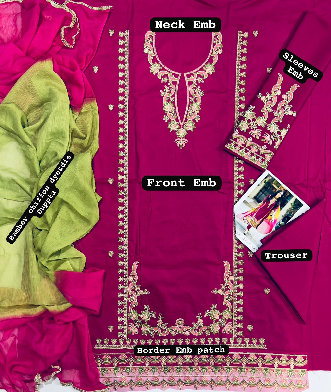 Komal Lawn Embroidered 3 pcs