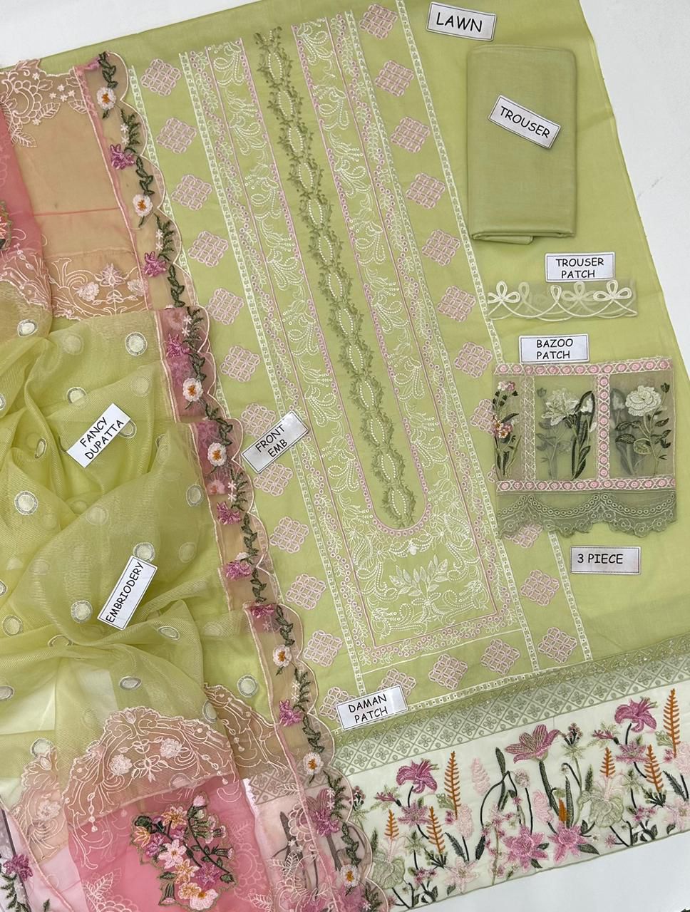 CRIMSON Lawn Embroidered 3 pcs