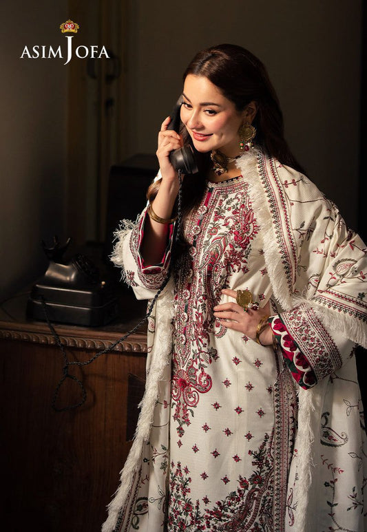 Asim Jofa Lawn Embroidered 3 pcs