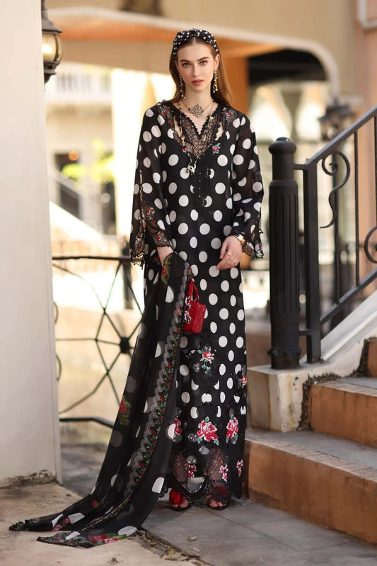 Noor By Saadia Lawn embroidered 3 pcs