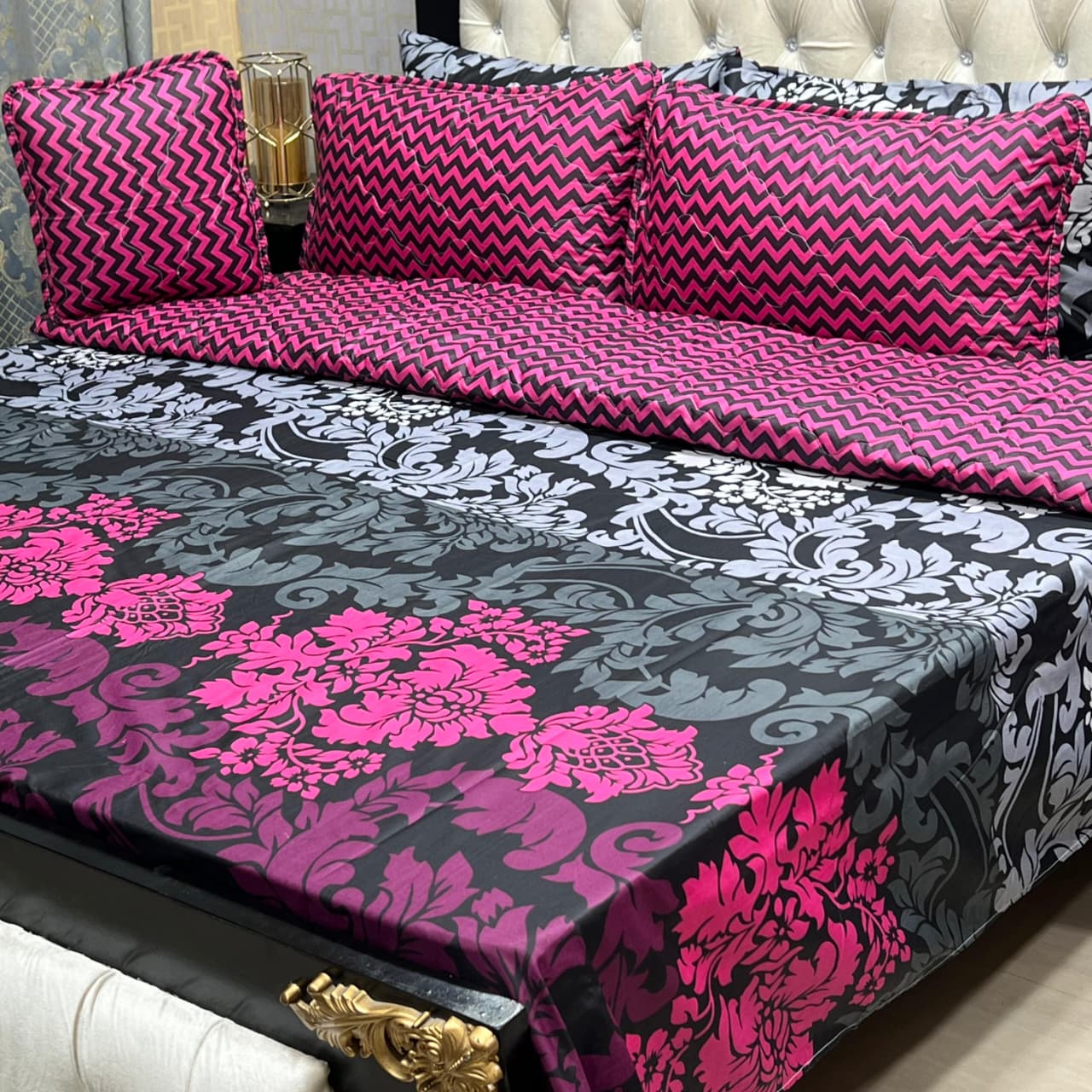 MAHROSH 7Pc Printed Comforter Set - Design 12
