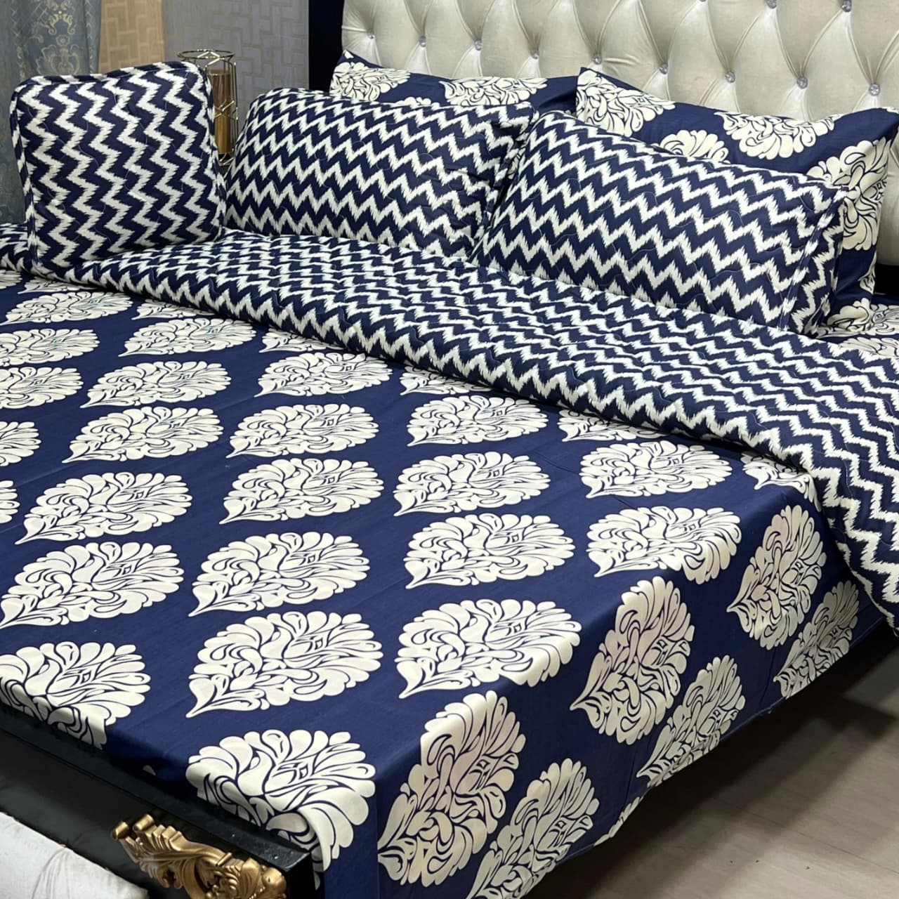 MAHROSH 7Pc Printed Comforter Set - Design 09
