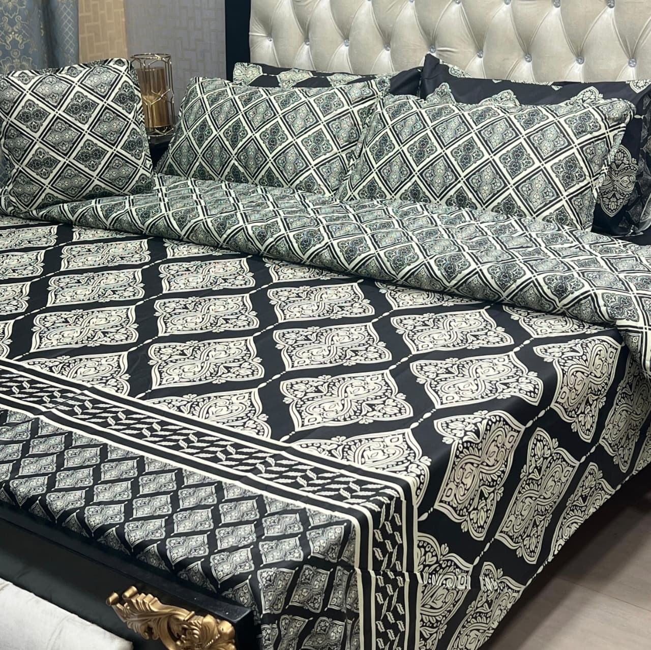 MAHROSH 7Pc Printed Comforter Set - Design 02
