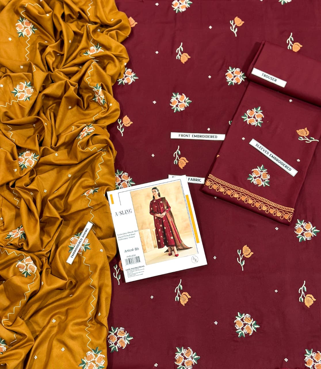 AISLING DHANAK EMBROIDERED 3 PCS