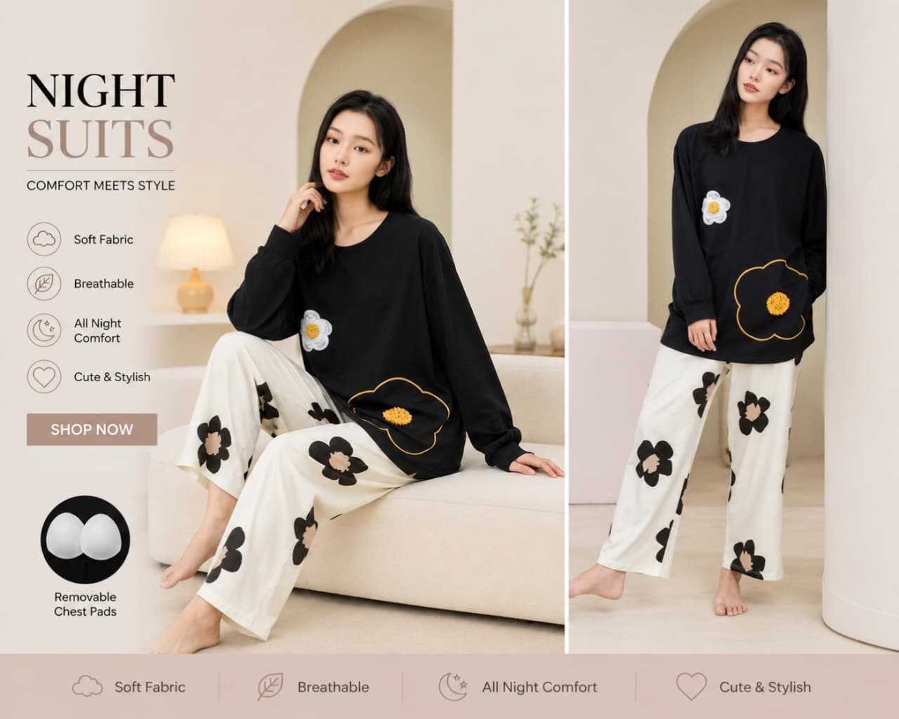 MAHROSH Ladies Night Suit 006