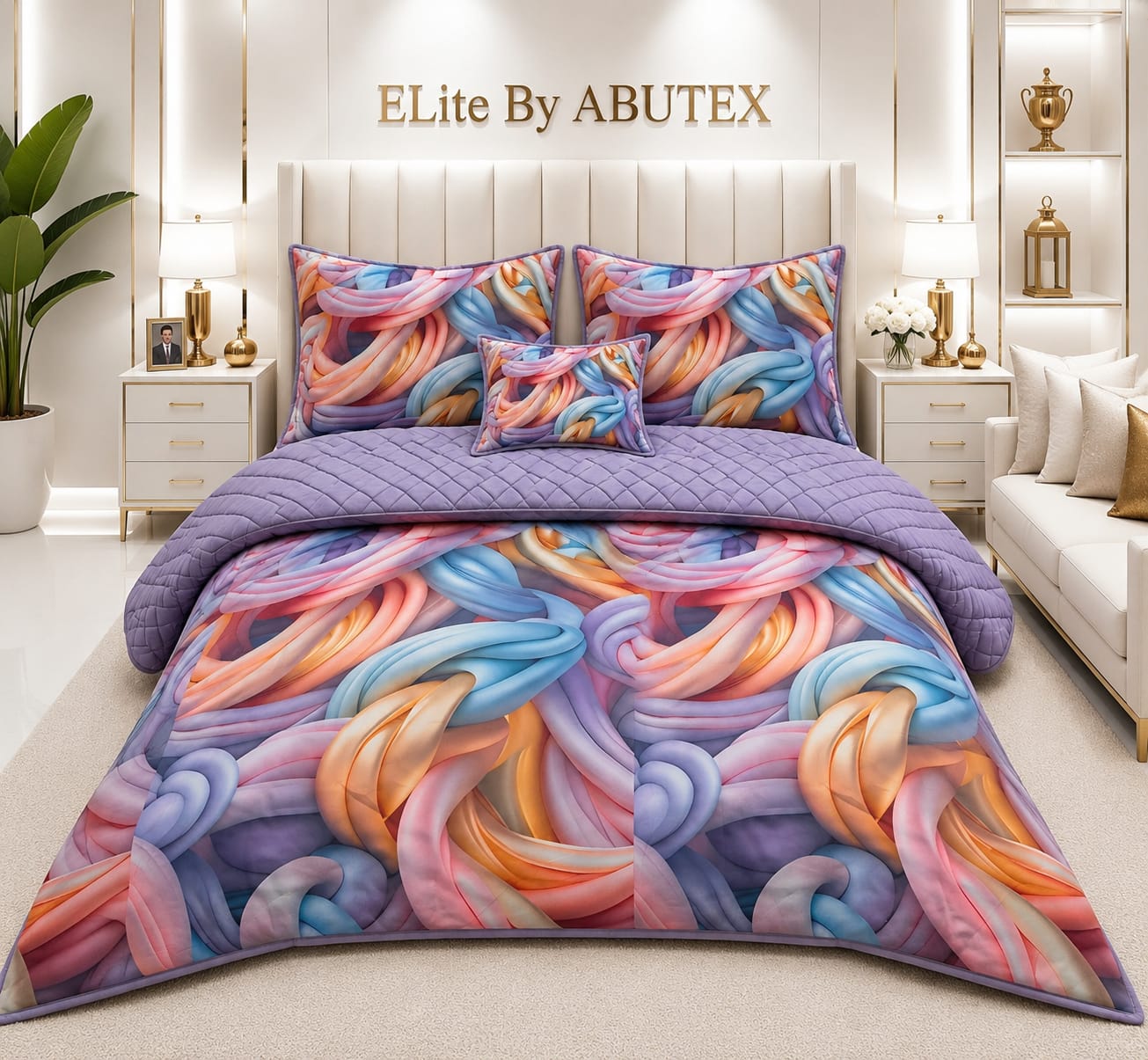7D Digital Print 5PCS Comforter Set #08 | Rs. 6,350 | Free Delivery