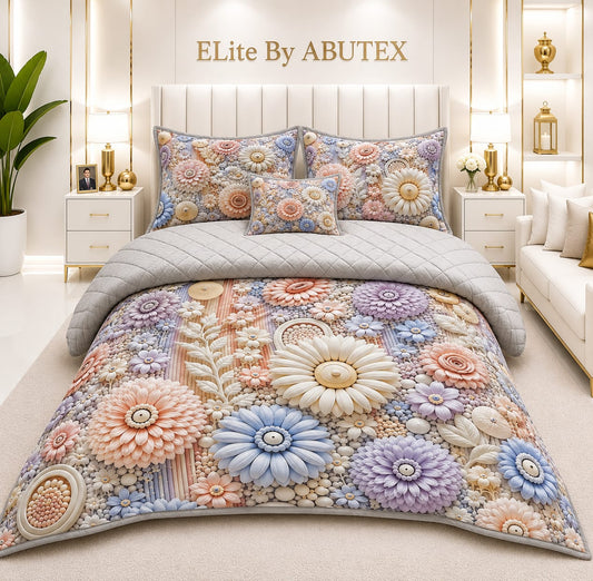 7D Digital Print 5PCS Comforter Set #01 | Rs. 6,350 | Free Delivery