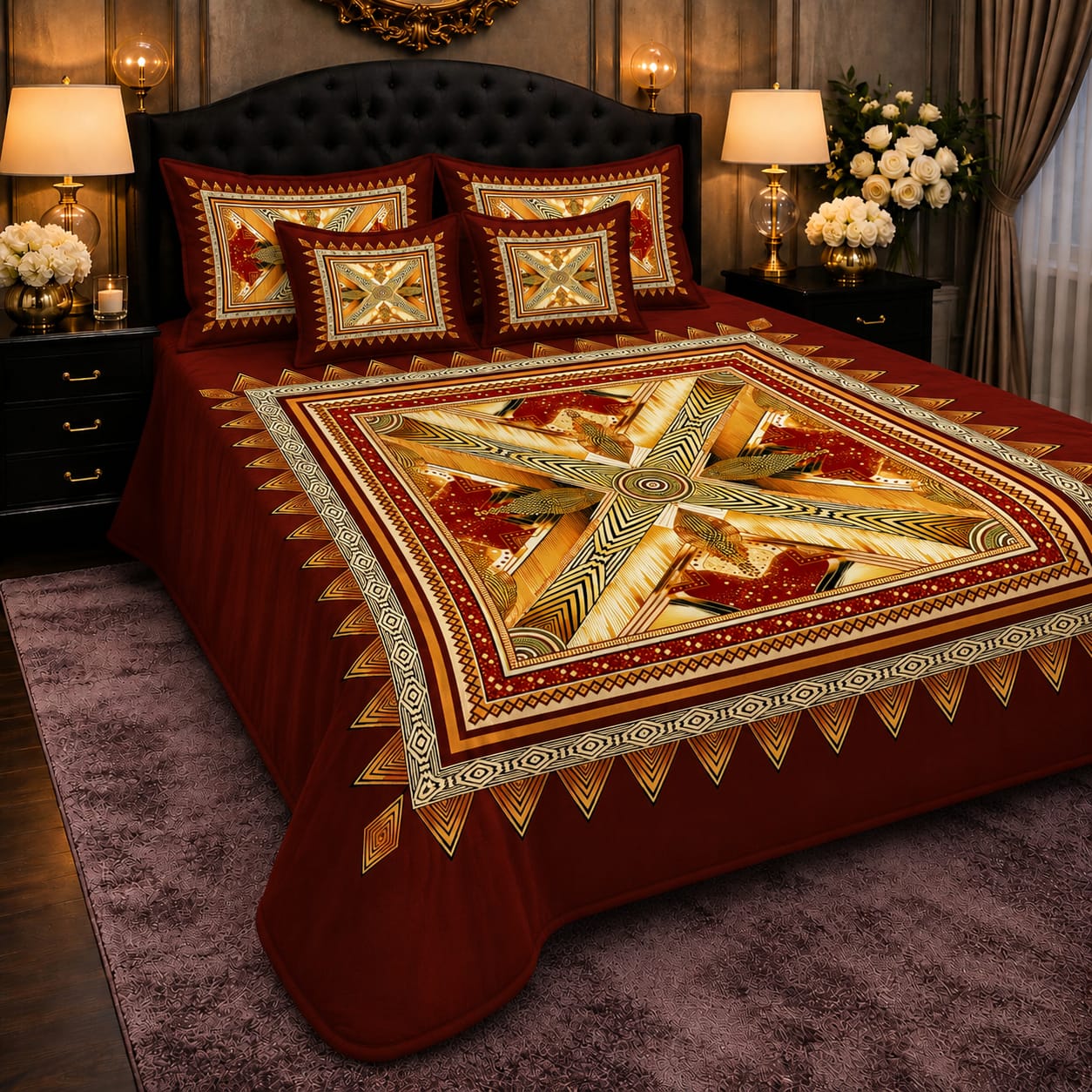 BEDIOR 5D Digital Bed Sheet Set #48 | Rs. 3,150 | Delivery Rs. 250
