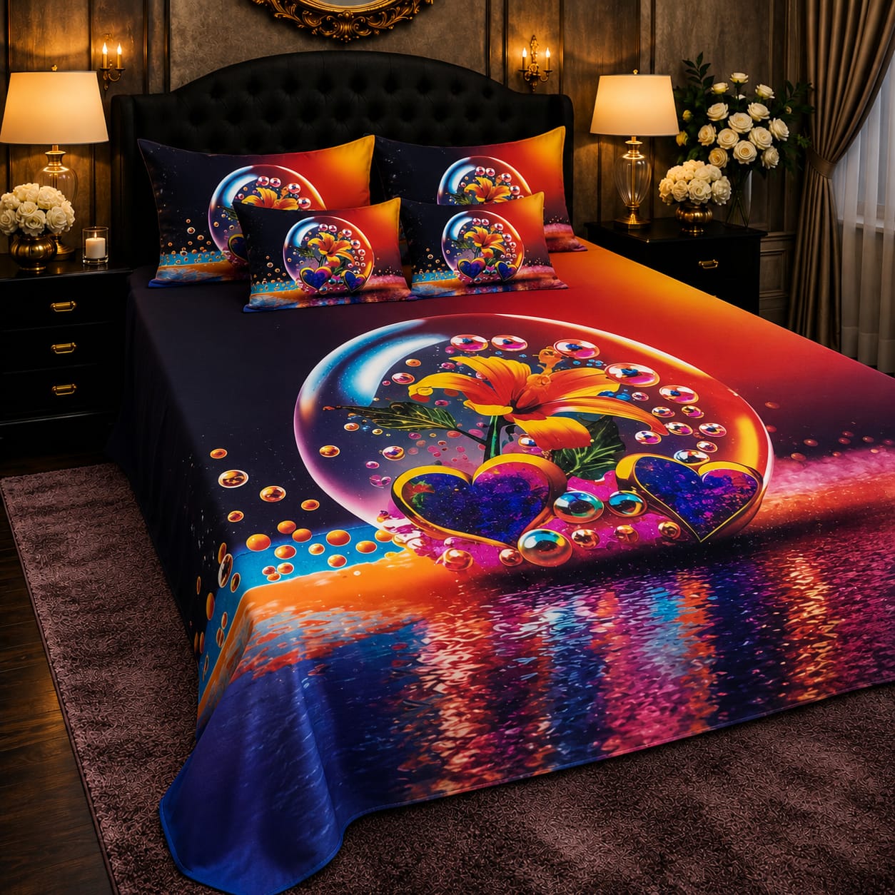 BEDIOR 5D Digital Bed Sheet Set #54 | Rs. 3,150 | Delivery Rs. 250