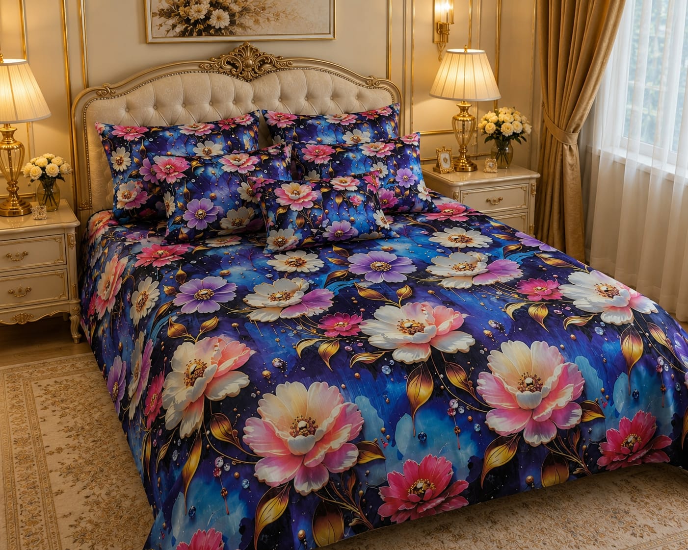BEDIOR 5D Digital Bed Sheet Set #47 | Rs. 3,150 | Delivery Rs. 250