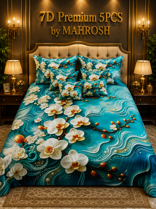 Bedior 121 Premium 5 Pieces Bedsheet Set
