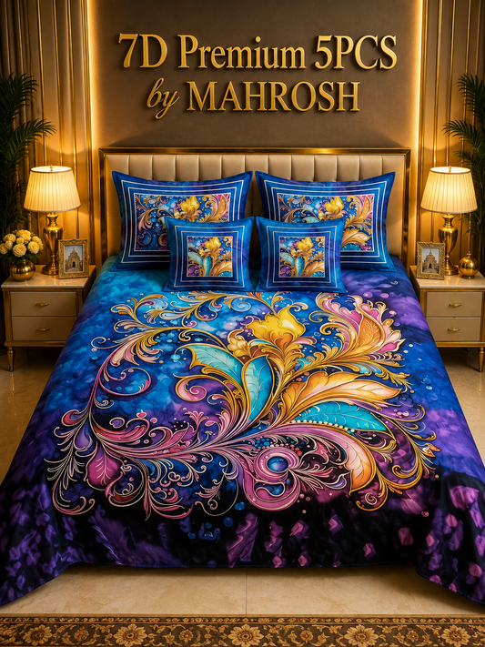 Bedior 124 Premium 5 Pieces Bedsheet Set