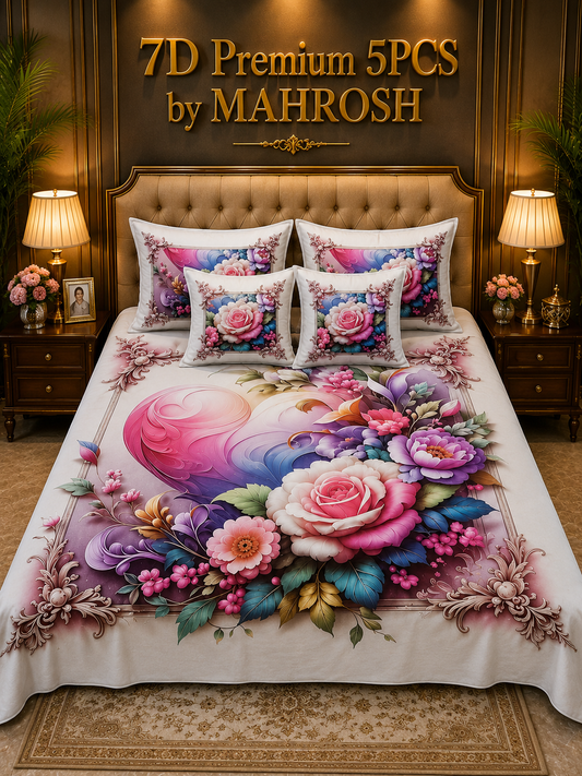 Bedior 125 Premium 5 Pieces Bedsheet Set