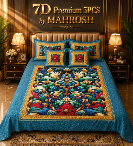 Bedior 127 Premium 5 Pieces Bedsheet Set