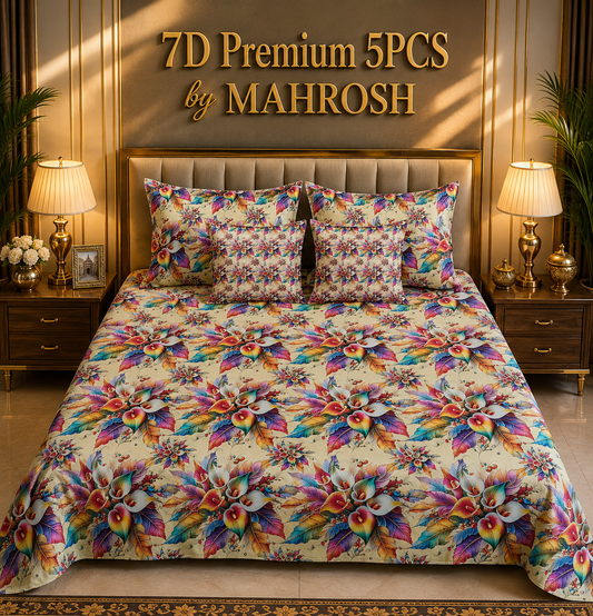 Bedior 131 Premium 5 Pieces Bedsheet Set