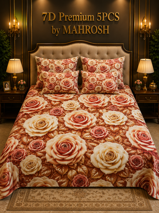 Bedior 132 Premium 5 Pieces Bedsheet Set