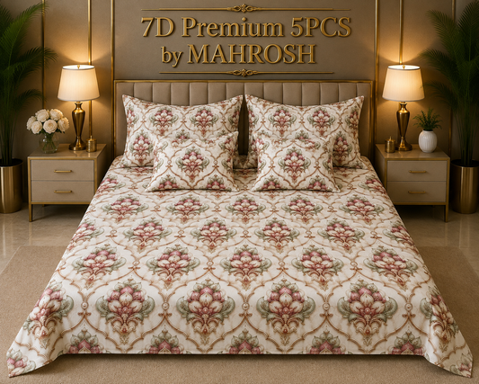 BEDIOR 5D Digital Bed Sheet Set #119 | Rs. 3,950 | FREE DELIVERY