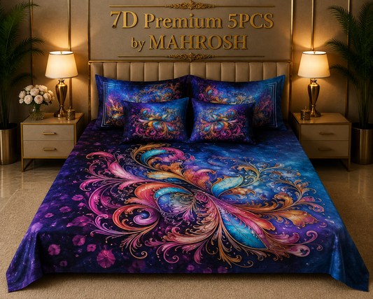 BEDIOR 5D Digital Bed Sheet Set #122 | Rs. 3,950 | FREE DELIVERY