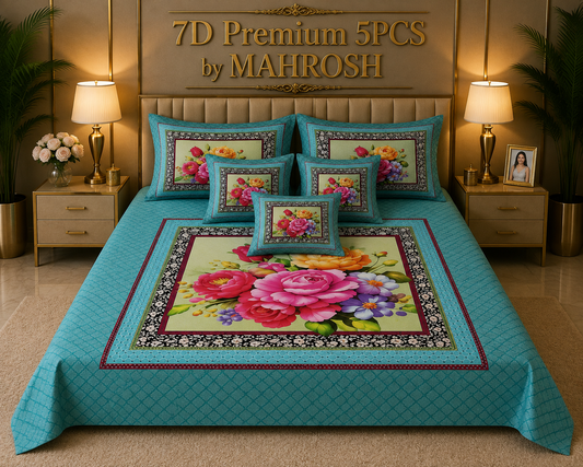 BEDIOR 5D Digital Bed Sheet Set #126 | Rs. 3,950 | FREE DELIVERY