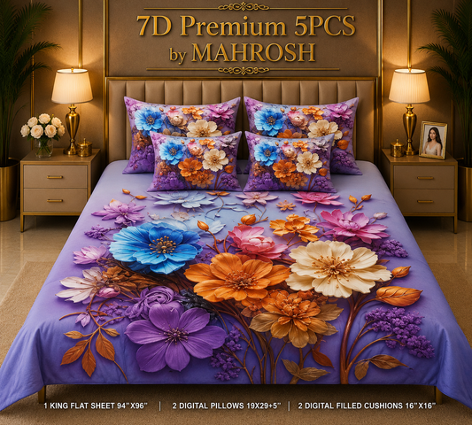 BEDIOR 5D Digital Bed Sheet Set #127 | Rs. 3,950 | FREE DELIVERY
