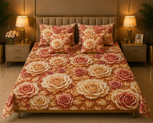 BEDIOR 5D Digital Bed Sheet Set #130 | Rs. 3,950 | FREE DELIVERY