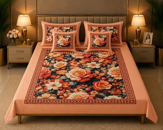 BEDIOR 5D Digital Bed Sheet Set #132 | Rs. 3,950 | FREE DELIVERY
