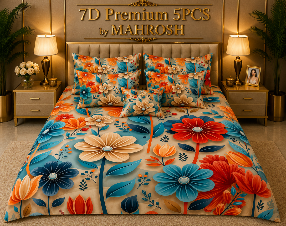 BEDIOR 5D Digital Bed Sheet Set #158 | Rs. 3950 |   |  FREE DELIVERYFREE DELIVERY