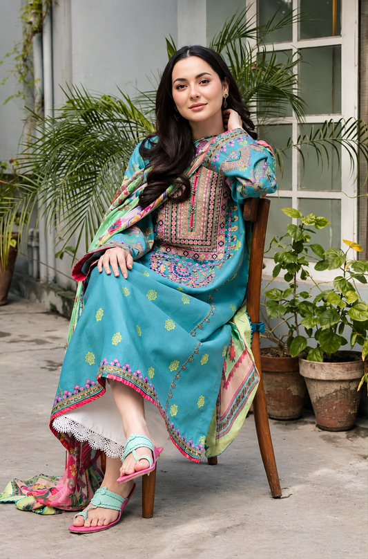 COCO BY ZARASHAHJAHAN Dhanak Embroidered 3 PCS