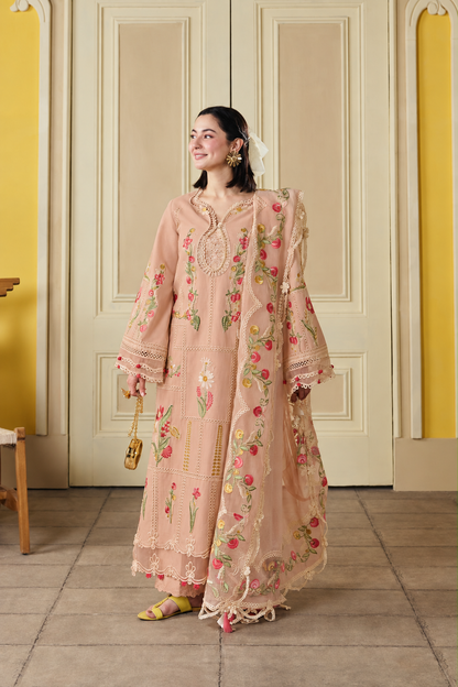 MARYAM HUSSAIN Dhanak Embroidered 3 PCS DZ