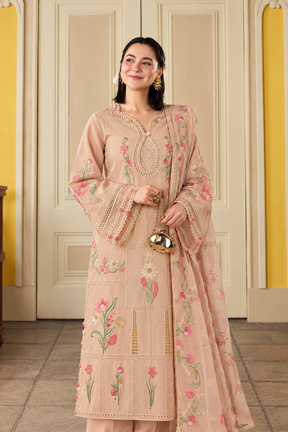 MARYAM HUSSAIN Dhanak Embroidered 3 PCS DZ